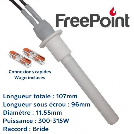 Bougie pôele à granulés SE96mm Freepoint
