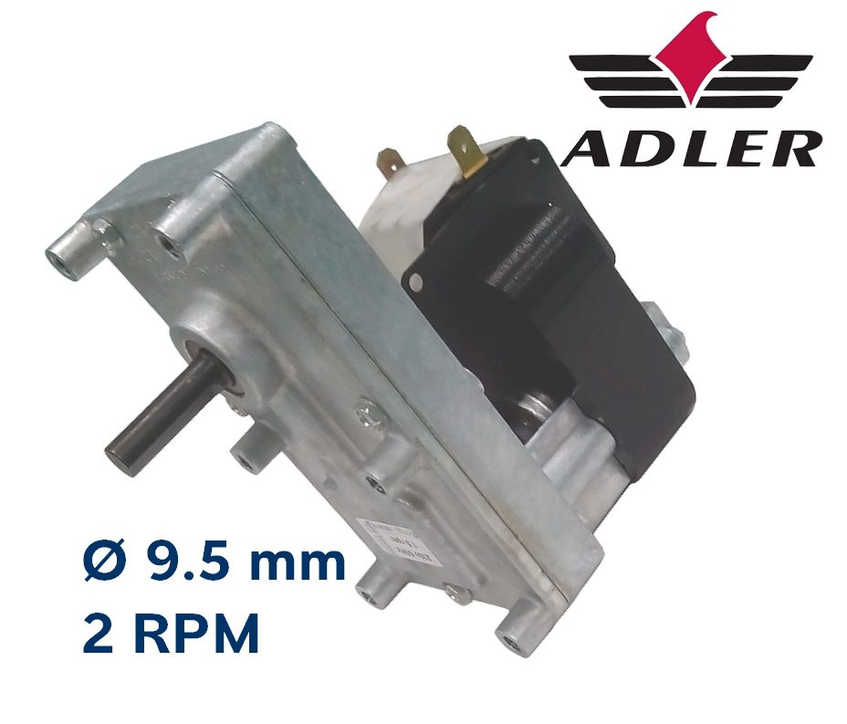 Motoreducteur Adler 2RPM 9,5mm