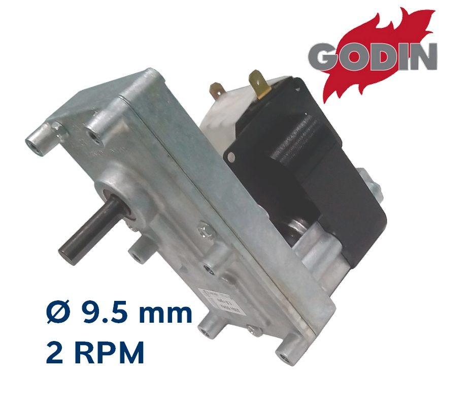 Motoreducteur GODIN 2RPM 9,5mm