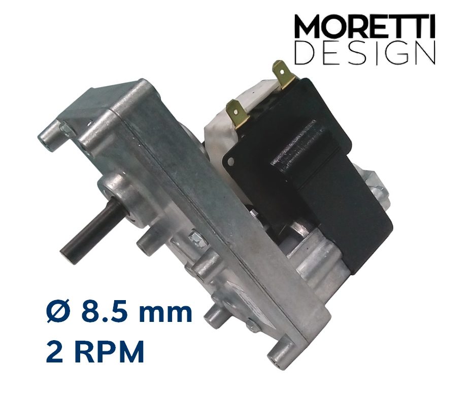 Motoreducteur Moretti Design 2RPM 8,5mm